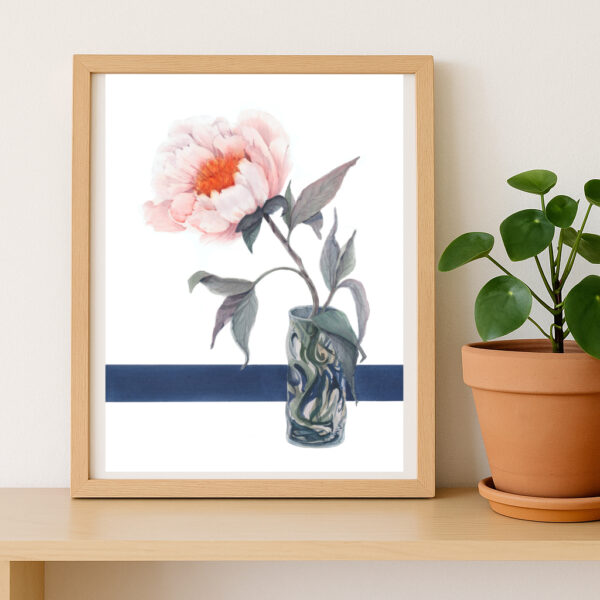 Graphic Florals: Soft Pink Peony - Image 2