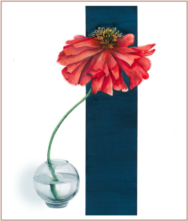 Graphic Florals: Red Flower