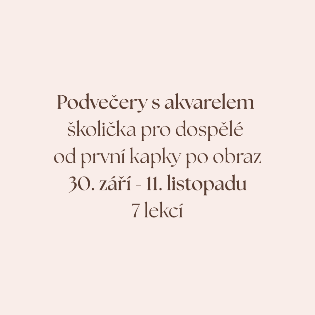 Kurz akvarelu Praha Karlovo náměstí – ukázka večerní malby