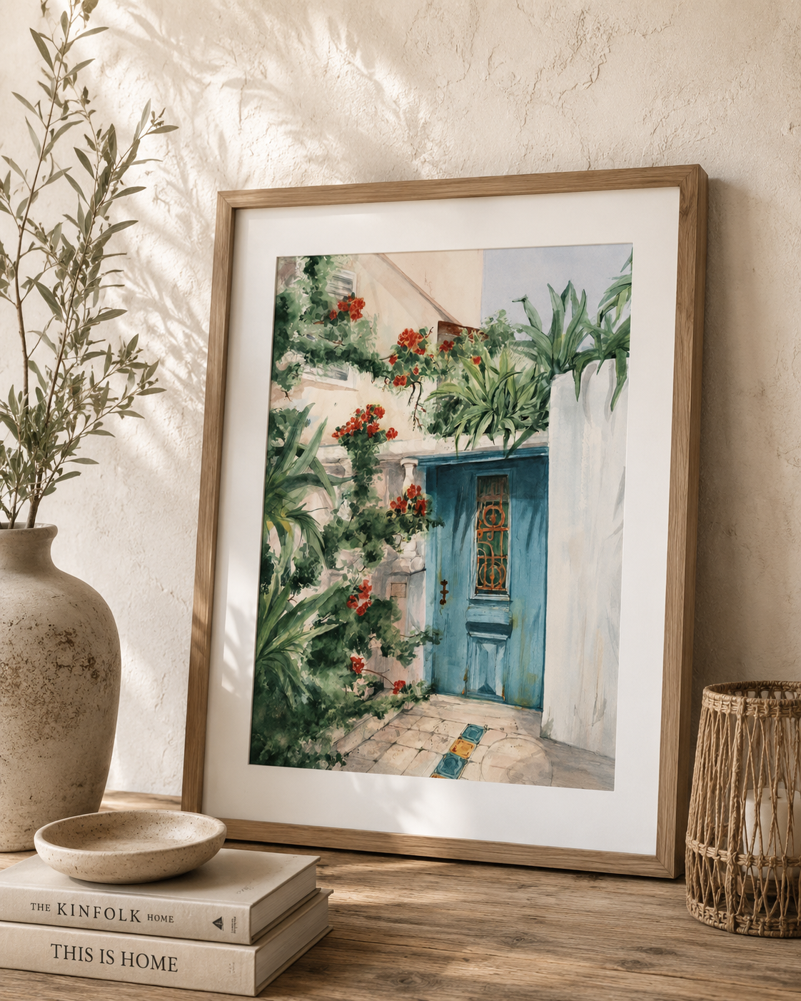 Neve Tzedek Morning | Mediterranean Watercolor by Martina Hastal